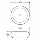 Фигурный умывальник Melana 7026SP-1 серебро