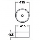 Фигурный умывальник Melana 7076