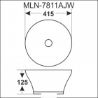 Фигурный умывальник Melana 78114