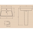 Раковина BelBagno Romina BB121L