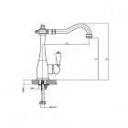 Смеситель на кухню Magliezza 50122-cr
