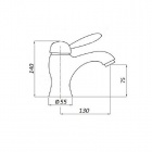 Смеситель на раковину Magliezza 50123-br