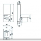 Бачок-монолит для унитаза Creavit SLIM TP410