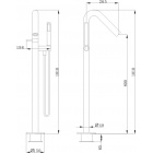 Напольный смеситель для ванны SSWW F102