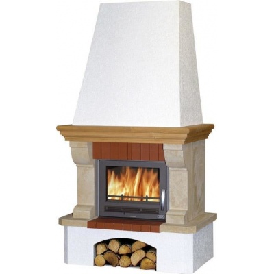 Печь-камин для дома и дачи ABX Oxford Klasik деревянная балка - купить по специальной цене в интернет-магазине "Уют в доме"