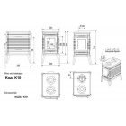 Печь-камин Kratki Koza/K10/термостат