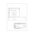 Асимметричная акриловая ванна Orans OLS-9501L