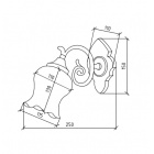 Бра для ванной Boheme 752 бронза