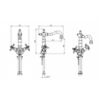 Смеситель для раковины Boheme Flora 312-FL