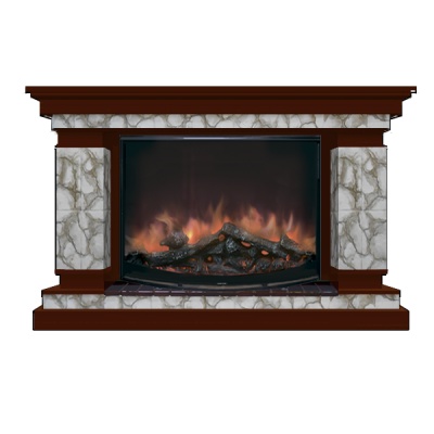 Камин для дома и дачи Glenrich Лорд R 36 Карелия красное дерево - купить по специальной цене в интернет-магазине "Уют в доме"