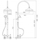Душевая колонна со смесителем Cezares LORD-CD-01 хром