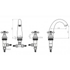 Смеситель для раковины Boheme Crystal 317-CRST