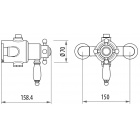 Термостатический смеситель для душа Azzurra Gattoni Termostatici TSRE940C0.I сr