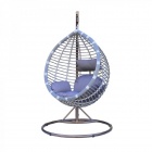 Подвесная корзина-кокон Kvimol КМ-0021 средняя (серая с серыми подушками)