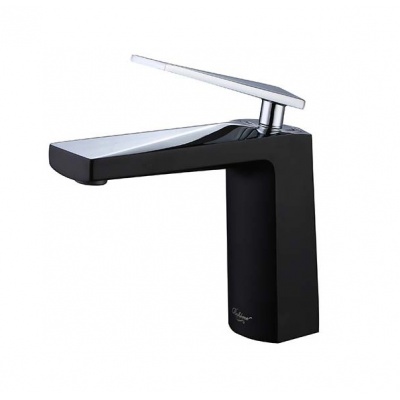 Смеситель для раковины Boheme 371-B черный+хром - купить по специальной цене в интернет-магазине "Уют в доме"