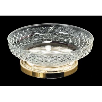 Мыльница Boheme Murano Crystal 10205 золото - купить по специальной цене в интернет-магазине "Уют в доме"