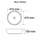 Керамическая раковина для ванной Melana 7020SJ