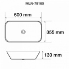 Накладная раковина для ванной Melana 78160