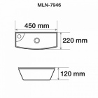 Накладная раковина для ванной Melana 7946L