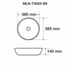 Керамический накладной умывальник Melana T4004-B9 фиолет