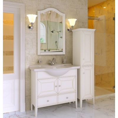 Тумба с раковиной Timo Avrora 95 М-VR белая - купить по специальной цене в интернет-магазине "Уют в доме"