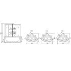 Душевая кабина с высоким поддоном Timo Comfort Т-8835 Fabric Glass