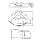 Акриловая ванна Gemy G9025 II C