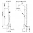 Душевая колонна со смесителем и краном Magliezza 12013-do
