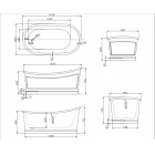 Овальная акриловая ванна BelBagno BB32