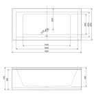    Cezares Plane Mini 180x80x42