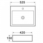 Керамическая раковина для ванной Melana 7033