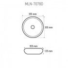 Раковина для ванной Melana 7078D
