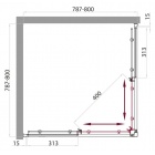      BelBagno UNO-CAB-A-2-80-C-Cr-TOP