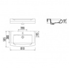 Раковина встраиваемая Creavit DN080