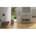 Унитаз подвесной с биде (чаша) Creavit Free FE320.F0000 cappucino