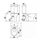 Унитаз напольный (чаша) Creavit Mercan MR310.00100