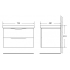     BelBagno Fly Bianco Lucido 70