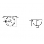 Каковина-чаша накладная KERASAN Ciotola 430101bi
