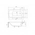 Ванна прямоугольная Besco Talia 100x70
