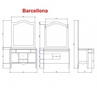Зеркало настенное BelBagno Barcellona  BAR.SP.601, Bianco Laccato Opaco, 115x3x100