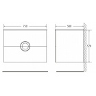     BelBagno Onda Bianco Lucido 75