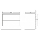 Подвесная тумба под раковину BelBagno Pietra Stone 80