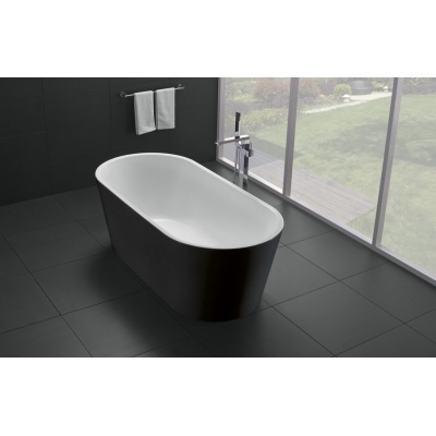 Овальная акриловая ванна BelBagno BB71-1700-NERO 170х80 см - купить по специальной цене в интернет-магазине "Уют в доме"