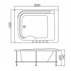 Встраиваемая акриловая ванна Gemy G9265 K