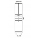 Пенал напольный двойной Aqualife Design Астурия 43