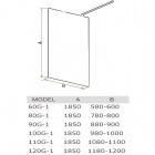 Душевое стеклянное ограждение WeltWasser WW 120G-1