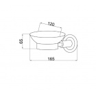 Мыльница настенная Boheme Murano 10903-BR