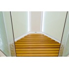 Угловая душевая кабина Deto ЕМ1510 LED с гидромассажем