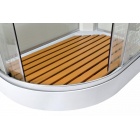 Угловая душевая кабина Deto ЕМ1511 R с гидромассажем и электрикой