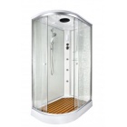 Угловая душевая кабина Deto ЕМ1511 R с гидромассажем и электрикой